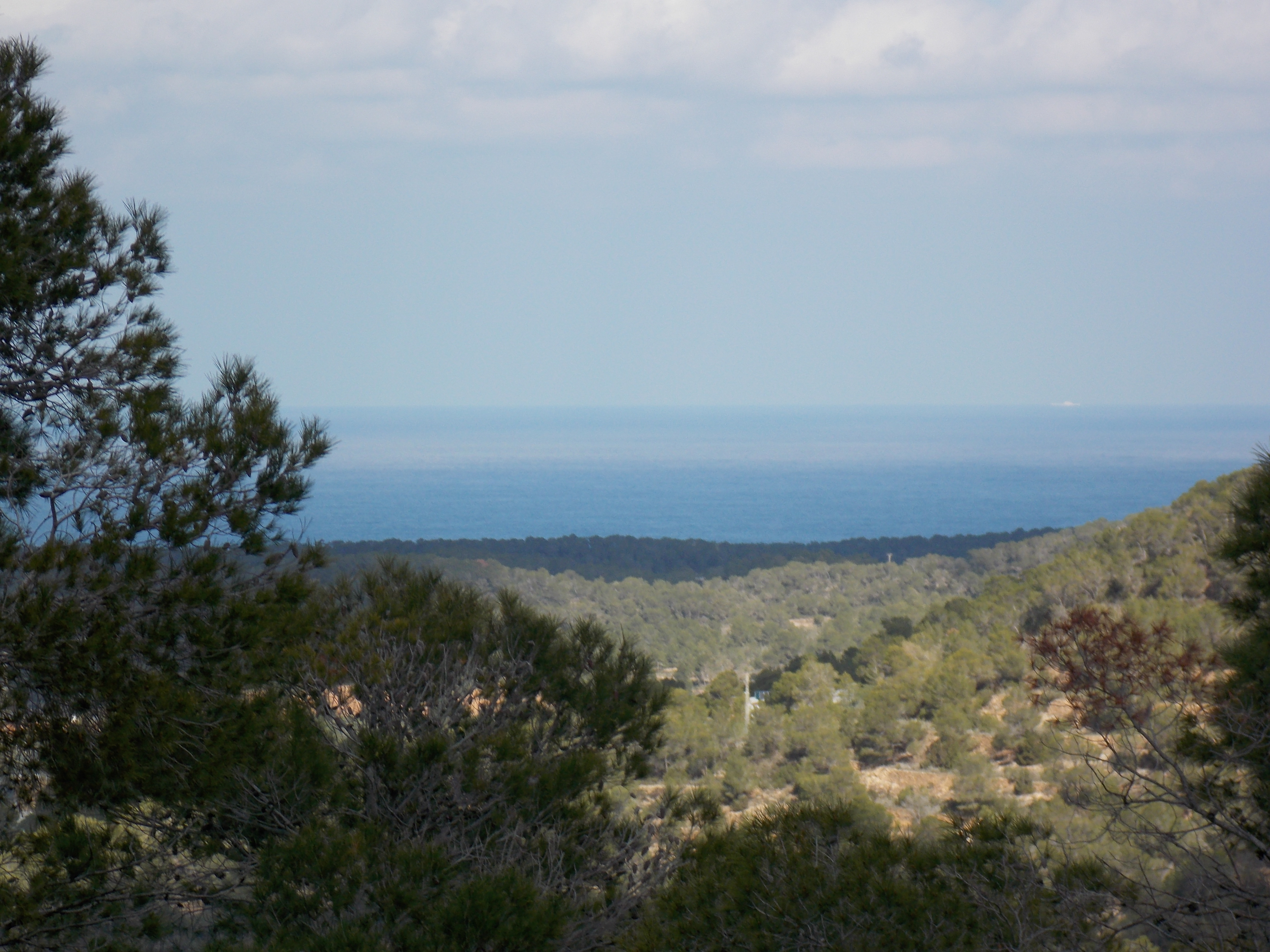 Vista abierta al mar desde la finca