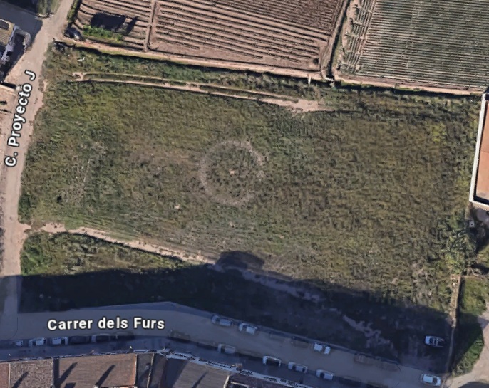 Vista aérea de la parcela