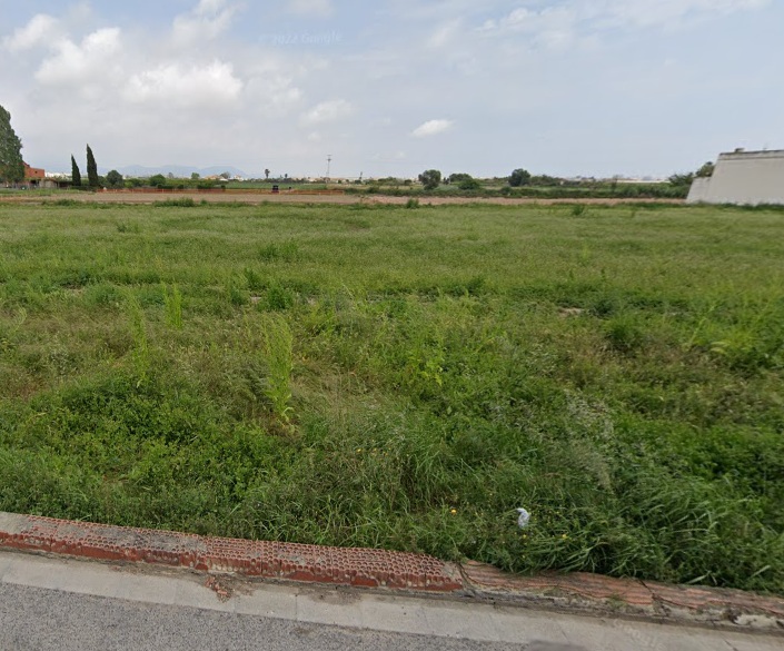 Vista del terreno desde calle